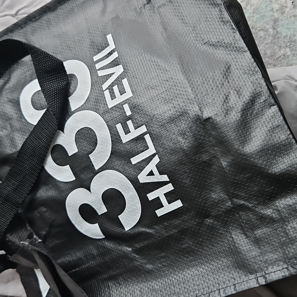 Black Half-Evil Tote Bag - Picture 2 of 2